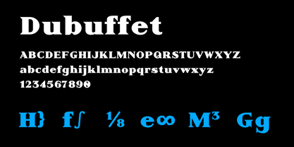 Dubuffet Font Poster 12