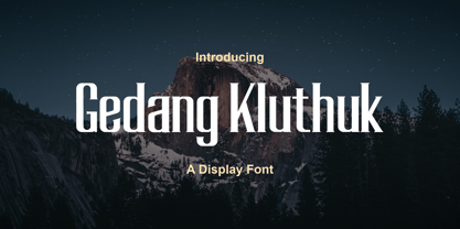 Gedang Kluthuk Font Poster 1