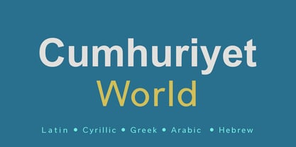 Cumhuriyet World Font Poster 1