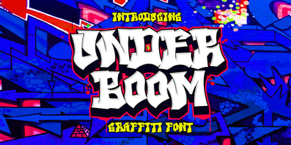 Under Boom Graffiti Fuente Póster 1