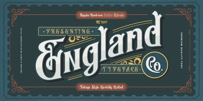 England Co Font Poster 1