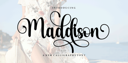 Maddison Script Font Poster 1