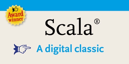 Scala Pro Font Poster 1