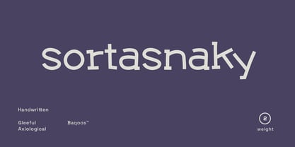 Sortasnaky Font Poster 1