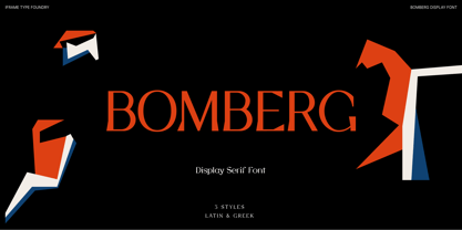 Bomberg Display Serif Font Poster 1