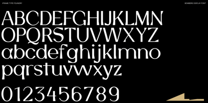 Bomberg Display Serif Font Poster 2