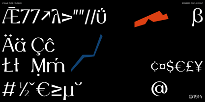 Bomberg Display Serif Font Poster 5