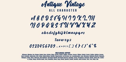 Antique Vintage Font Poster 6