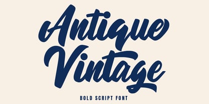 Antique Vintage Font Poster 1