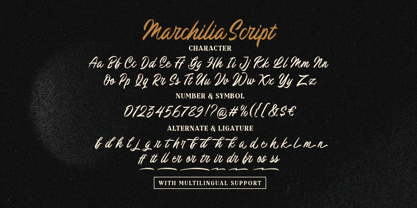 The Marchilia Font Poster 5