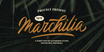 The Marchilia Font Poster 1