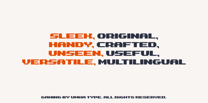 Gaming Font Poster 8