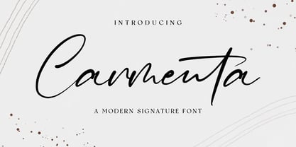 Carmenta Font Poster 1