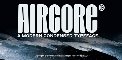 Aircore Font Poster 1
