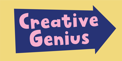 Creative Genius Font Poster 1