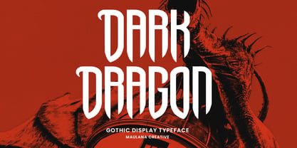 MC Dark Dragon Font Poster 1