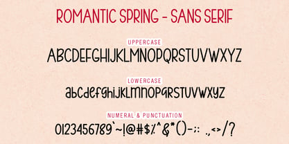 Romantic Spring Font Poster 7