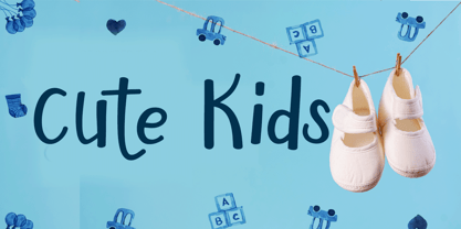 Cute Kids Font Poster 1