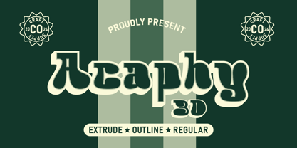 Acaphy Font Poster 7