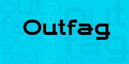 Outfag Font Poster 2