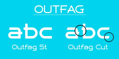 Outfag Font Poster 4