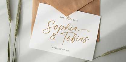 Sophia Authney Font Poster 3