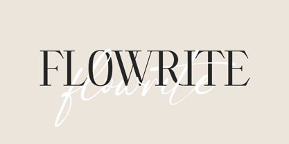 Flowrite Font Poster 1