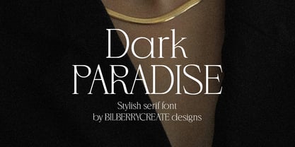 Dark Paradise Font Poster 1