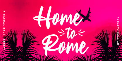 Home To Rome Font Poster 1