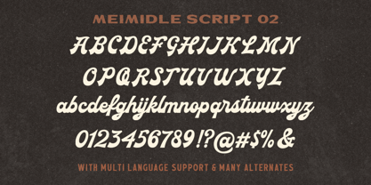 Meimidle Font Poster 9