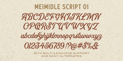 Meimidle Font Poster 10