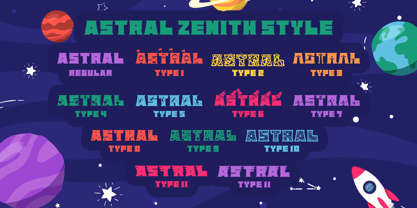 Astral Zenith Font Poster 10