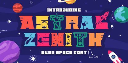 Astral Zenith Font Poster 1