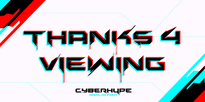 Cyberhype Font Poster 9