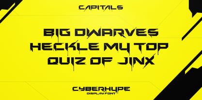 Cyberhype Font Poster 2