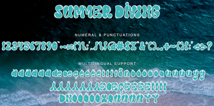 Summer Diving Font Poster 7