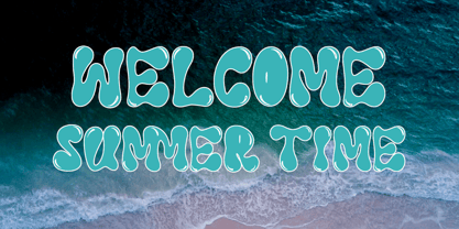 Summer Diving Font Poster 4