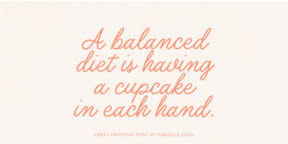 Sweet Frosting Font Poster 9