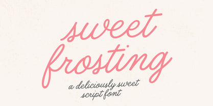 Sweet Frosting Font Poster 1