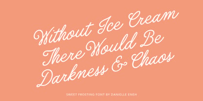 Sweet Frosting Font Poster 5