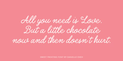 Sweet Frosting Font Poster 2