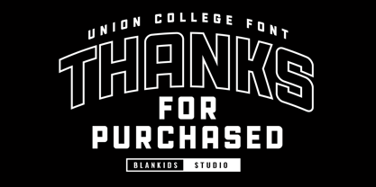 Union College 2 Font Poster 11