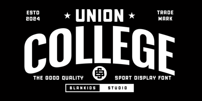 Union College 2 Font Poster 1