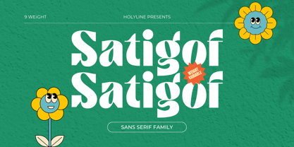 Satigof Font Poster 1