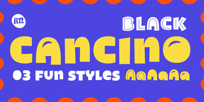 Cancino Black Font Poster 1