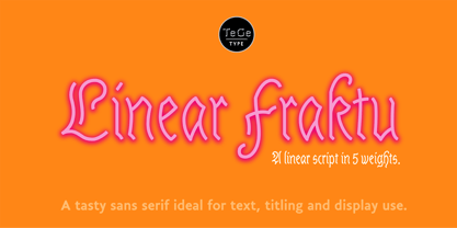 Linear Fraktu Font Poster 1