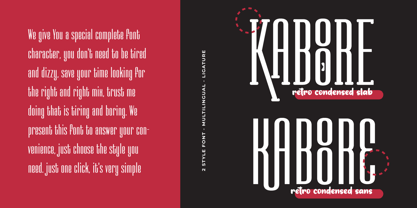Kaboore Font Poster 2