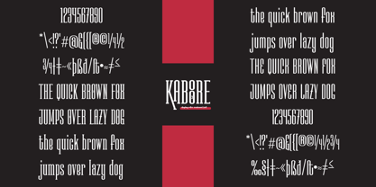 Kaboore Font Poster 3