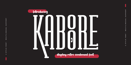 Kaboore Font Poster 1