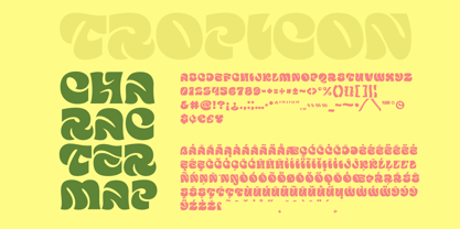 Tropicon Font Poster 3